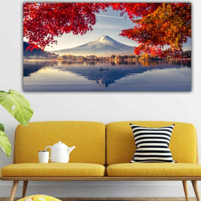 Canvas Painting River Front Landscape Wall Painting Frame