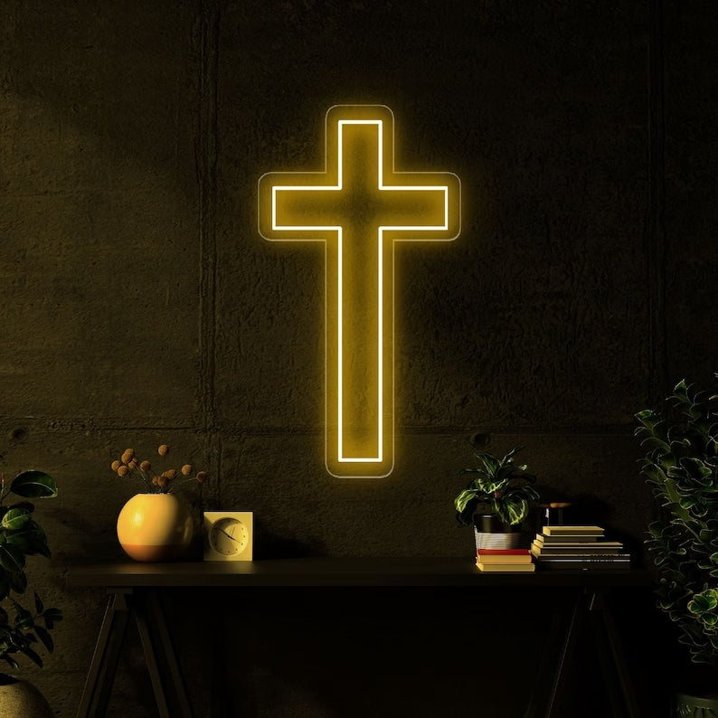 The Cross of Jesus Neon Light (18x10 In)