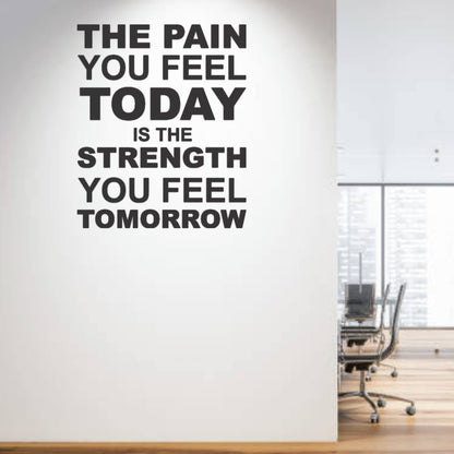 The Pain You Feel Today 3D Motivational Quote Wall Decor (24x24 In)