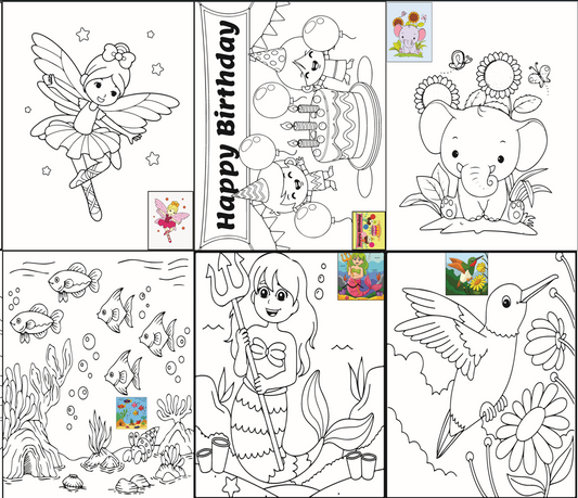 The Seven Colours Canvas Painting Kit – Set of 10 Pre-Outlined Canvases with Brush & Paint for Kids, Adults, and Couples – Perfect for Birthdays, Functions & Special Occasions (canvas set-10, 10 brush, 2 paint box)GP7