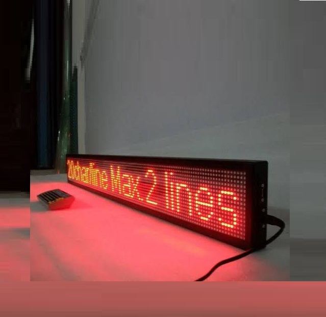 The Seven Colours Led Running Board Display Signage | LED RGB Multi Color Text Scrolling Display | Digital LED Board | Digital Signage 