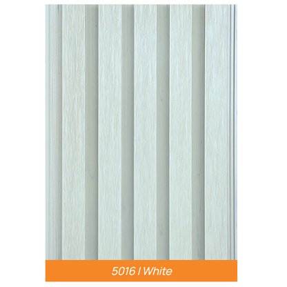 The Seven Colours WPC Wall Panel For Living Room Wall Decor | Interior Design | Interior Decoration | WPC Louvers (8.5 x 110 Inches) (Color- White)