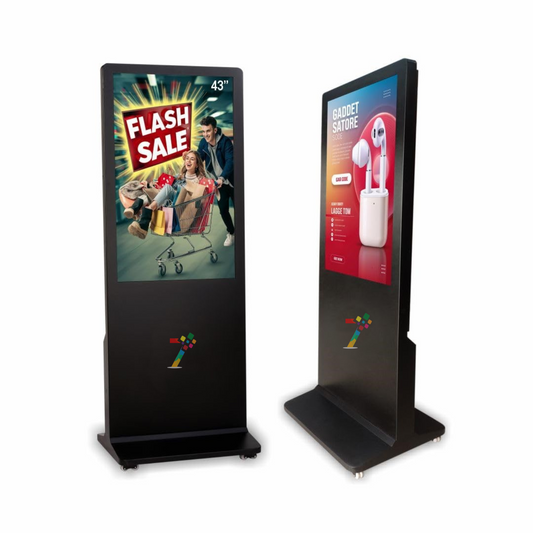 LED Digital Standee Video Display Signage for Branding, Advertising | Digital Advertising Display Screen | Led Video Standee 43" A Type