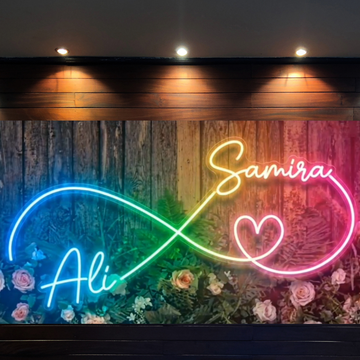 Couples Names Neon Light