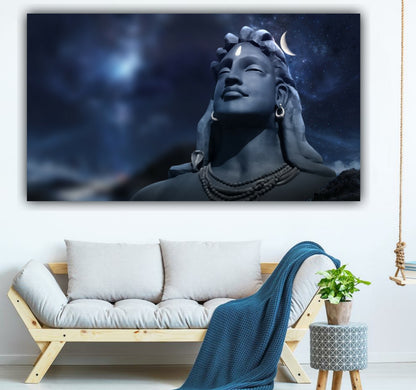 Lord Shiva Adiyogi Painting Frame For Living Room Wall decor