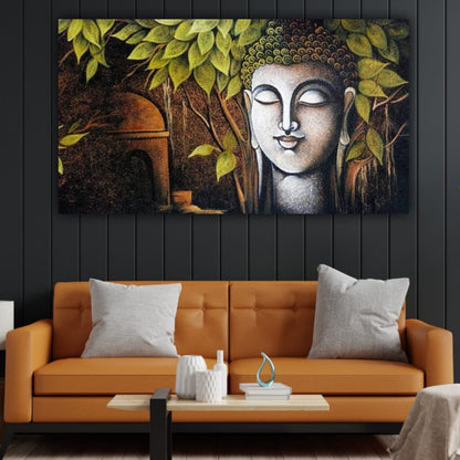 Lord Buddha Painting for Living Room Wall Decor