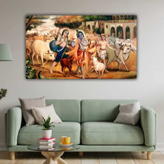 Krishna Balram Painting Frame for Wall Decor