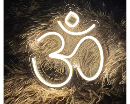 OM Mantra Wall Decor Led Neon Sign (12x12 In)