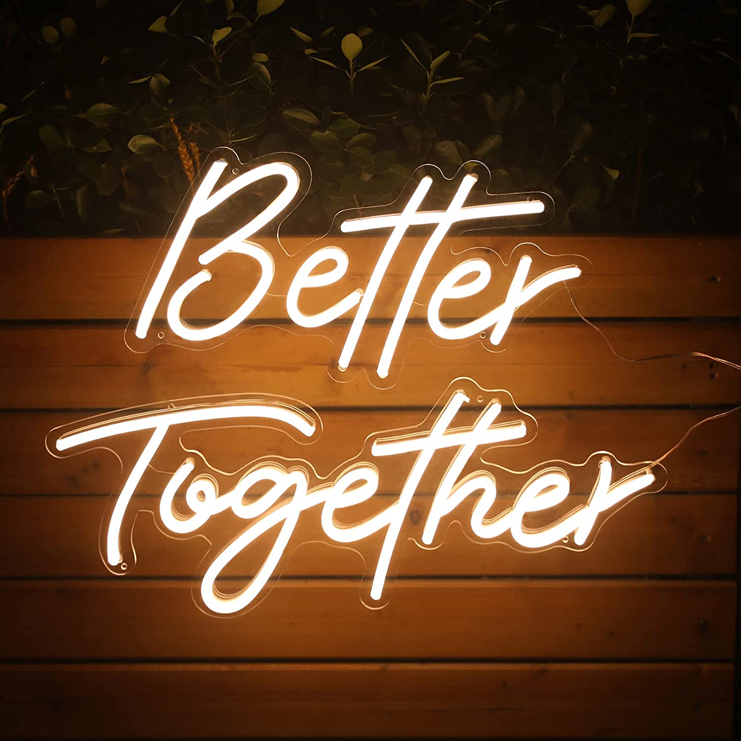 Beautiful Led Neon Better Together Light Sign | Custom Neon Sign