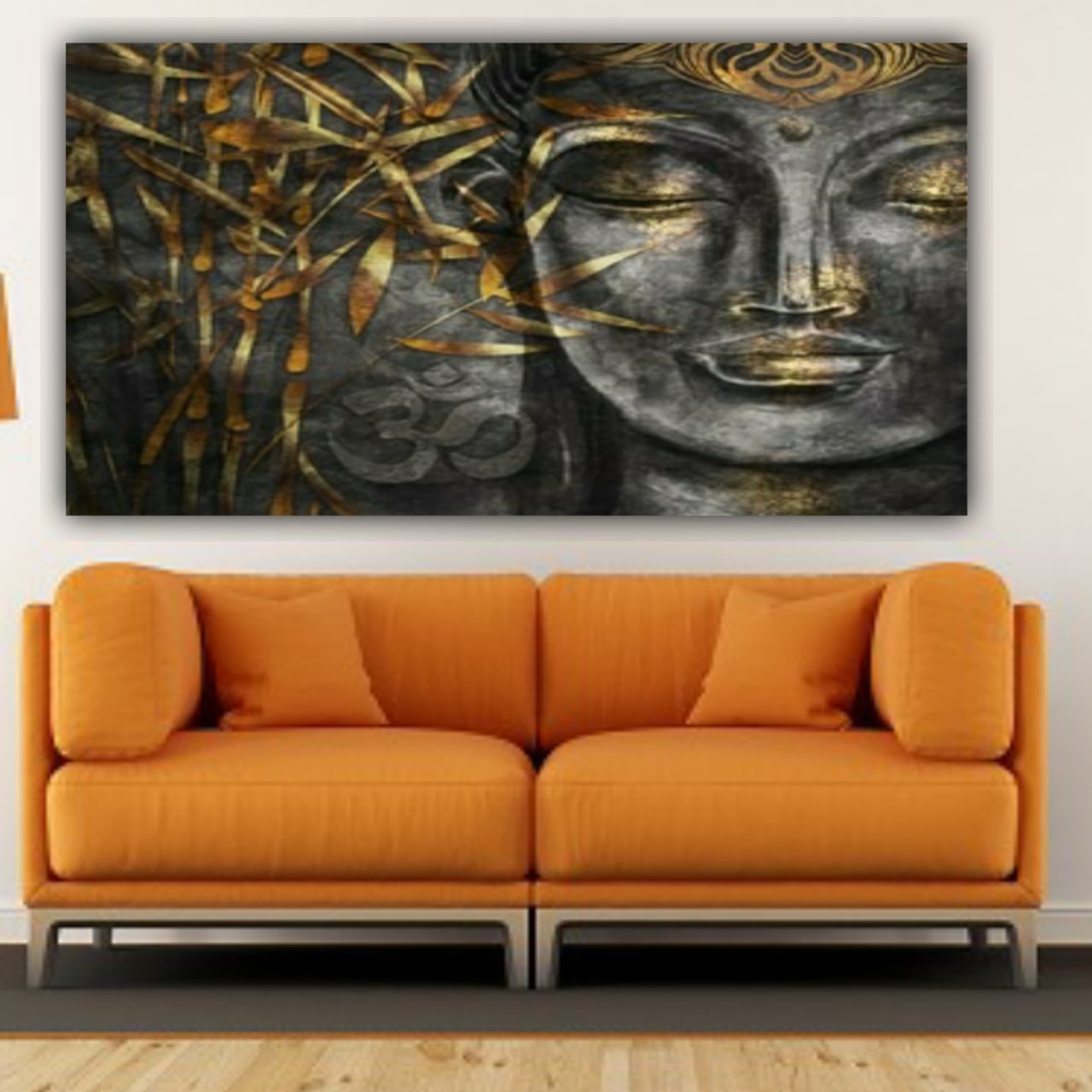 Lord Buddha Painting Canvas wall Frame for Living Room Wall Decoration