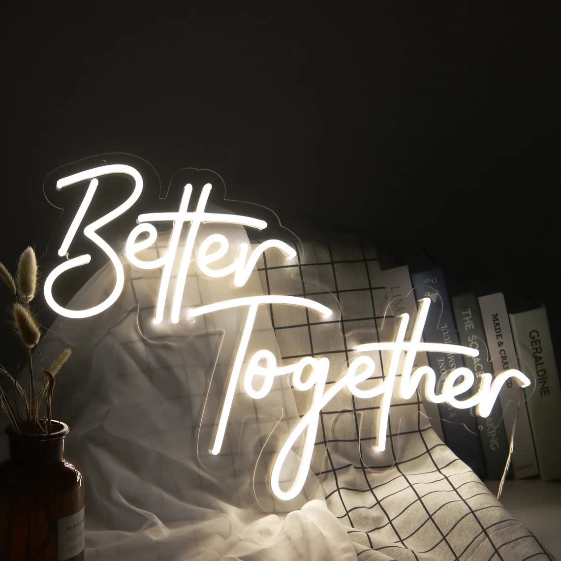 Beautiful Led Neon Better Together Light Sign | Custom Neon Sign