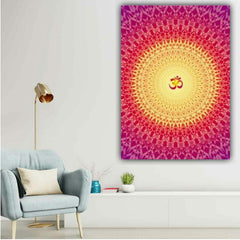 Beautiful Canvas Painting OM Design Wall Frame for Living Room Decoration