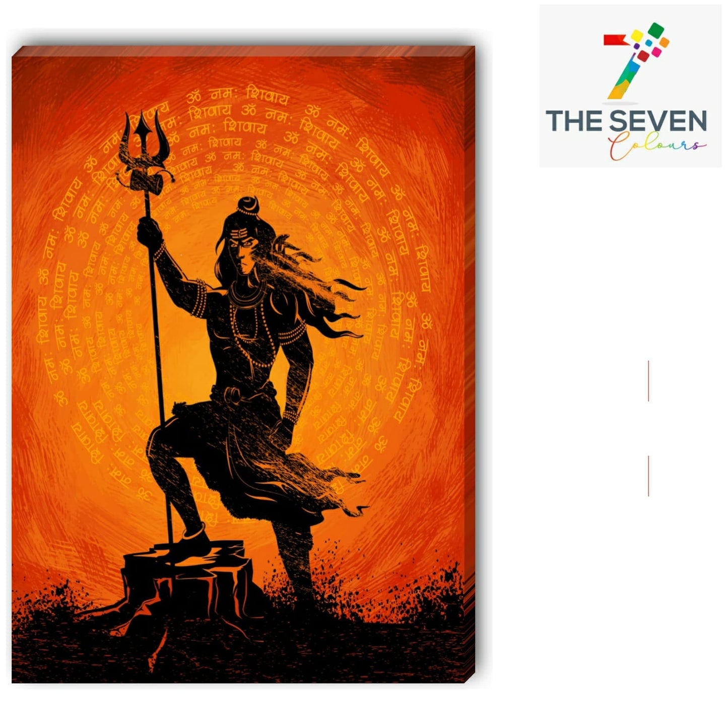 Beautiful Lord Shiva Painting Canvas wall Frame for Living Room Wall Decoration