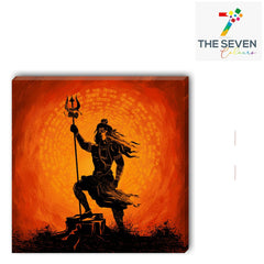 Lord Shiva Painting With Frame | Canvas Painting