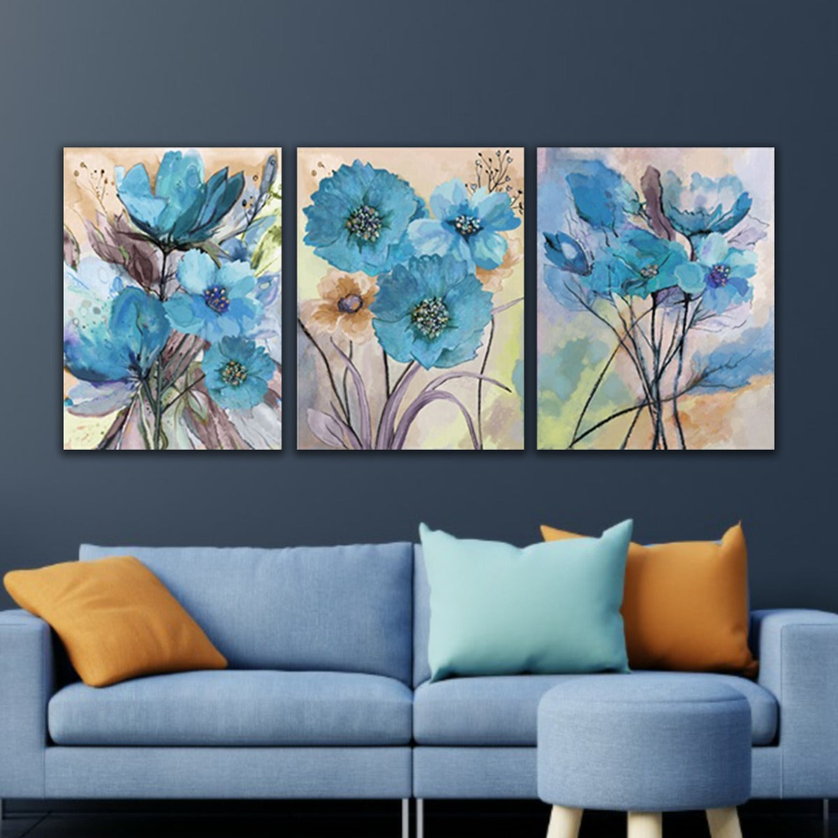 Canvas Painting Flower Art Frame for Living Room Wall Decors