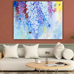 Canvas Painting Orchid Flowers with Frame for Living Room Wall Decors | Canvas Painting | Modern Wall Art | Office Wall Decors | Gifts