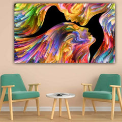 Abstract Canvas Painting A Couple Wall Painting Frame for Living Room Decoration