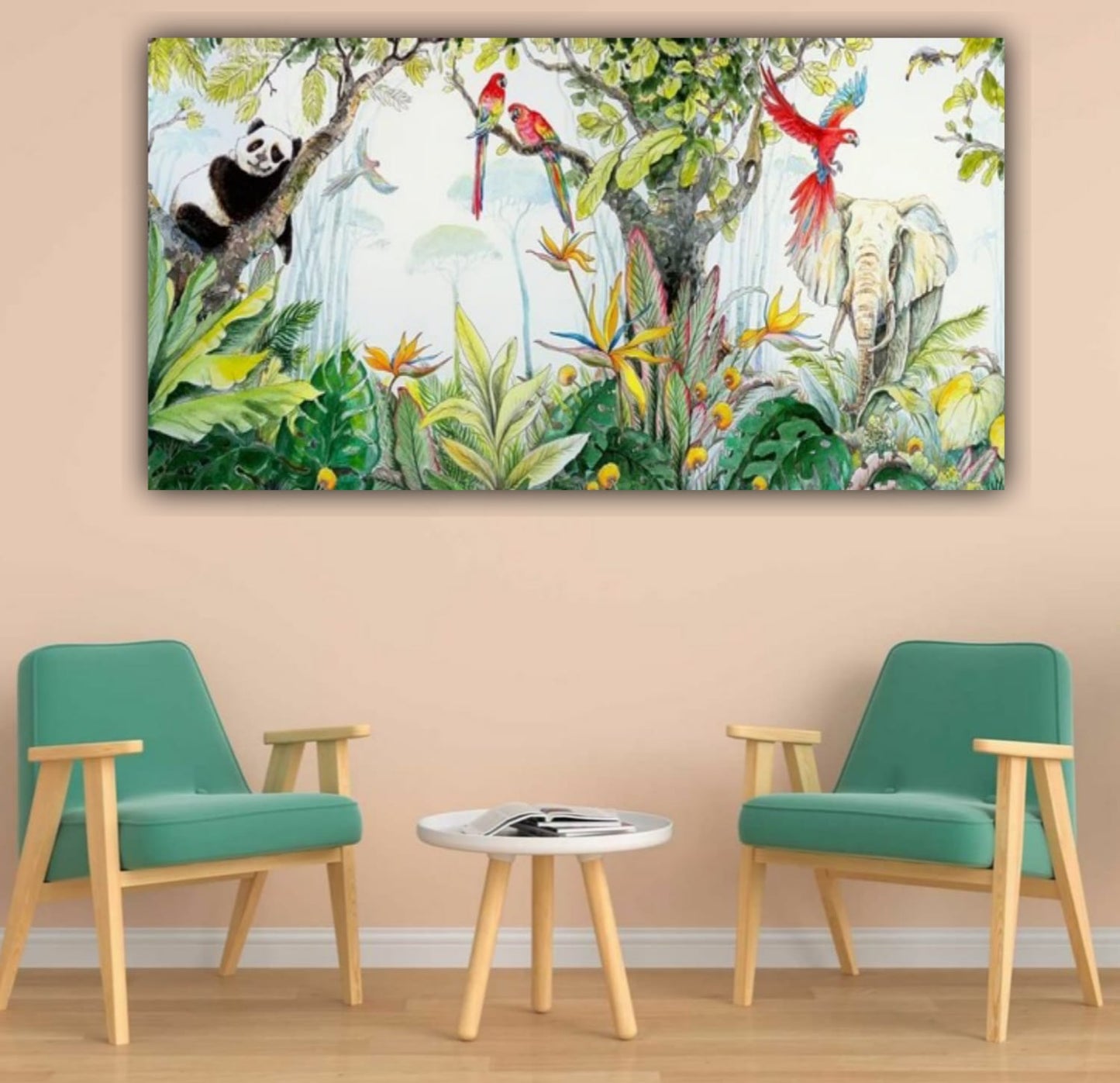 Canvas Painting Forest Landscape Wall Painting Frame