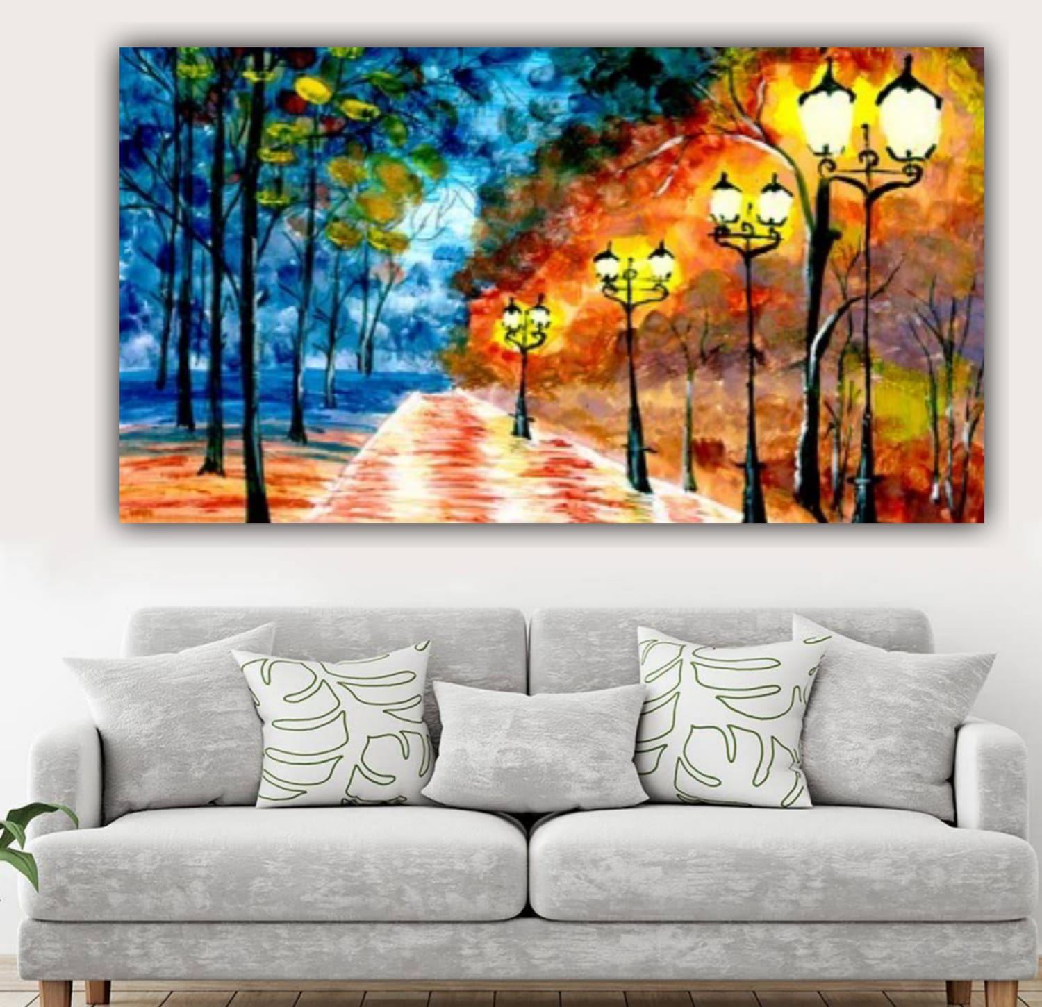 Canvas Painting Beautiful Landscape Wall Painting Frame