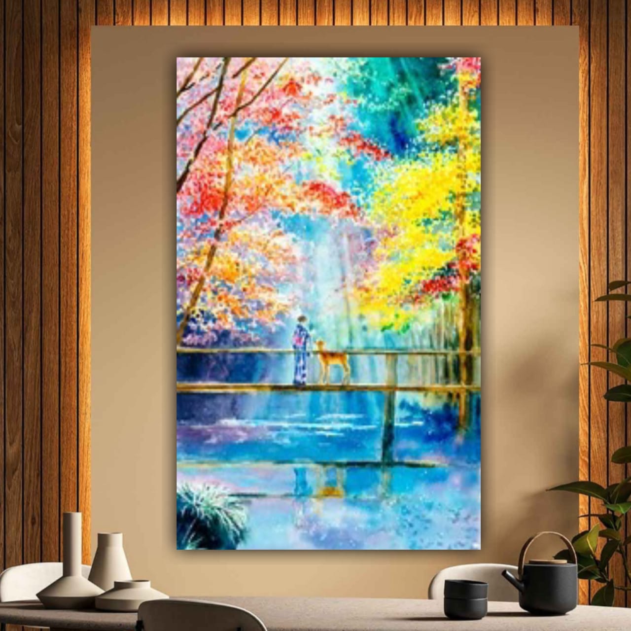 Canvas Painting Landscape Wall Painting Frame for Living Room Wall