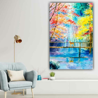 Canvas Painting Landscape Wall Painting Frame for Living Room Wall