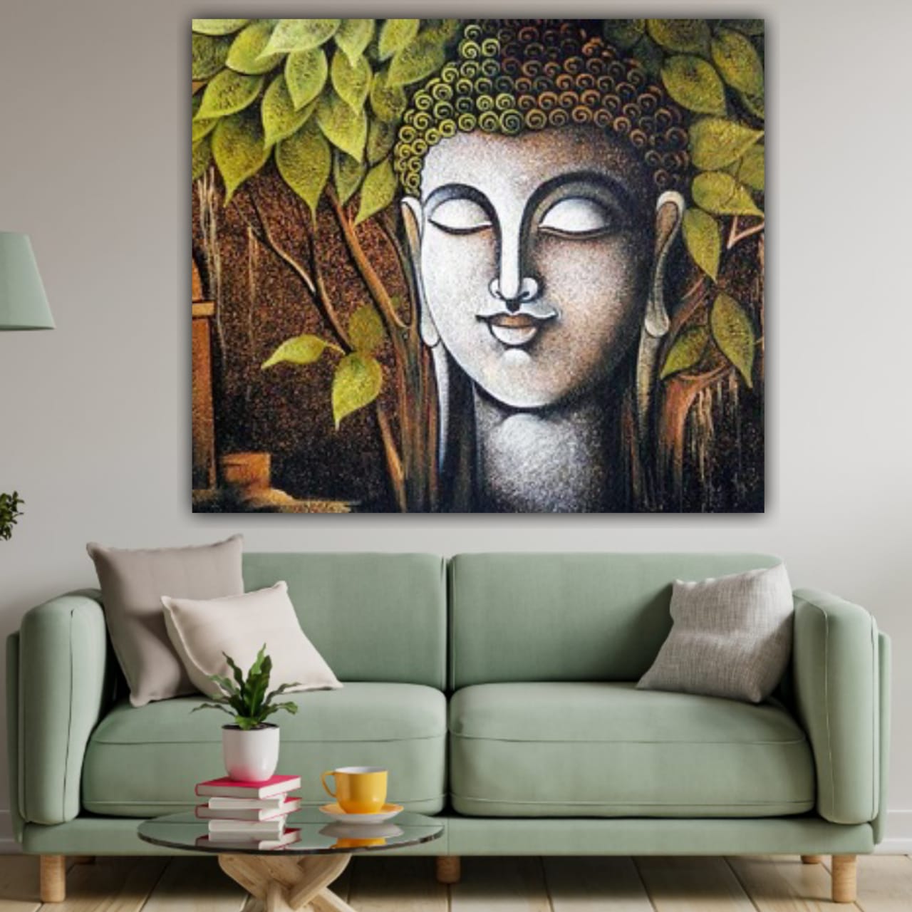 Meditating Lord Buddha Painting | Buddha wall Arts