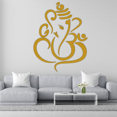 Beautiful 3D Lord ganesh wall Decor Peel and Stick Self Adhesive Acrylic Wall Art for Living Room Wall Decor | Lord Ganesha Wall Decor | Giftings (24 by 18 Inches)