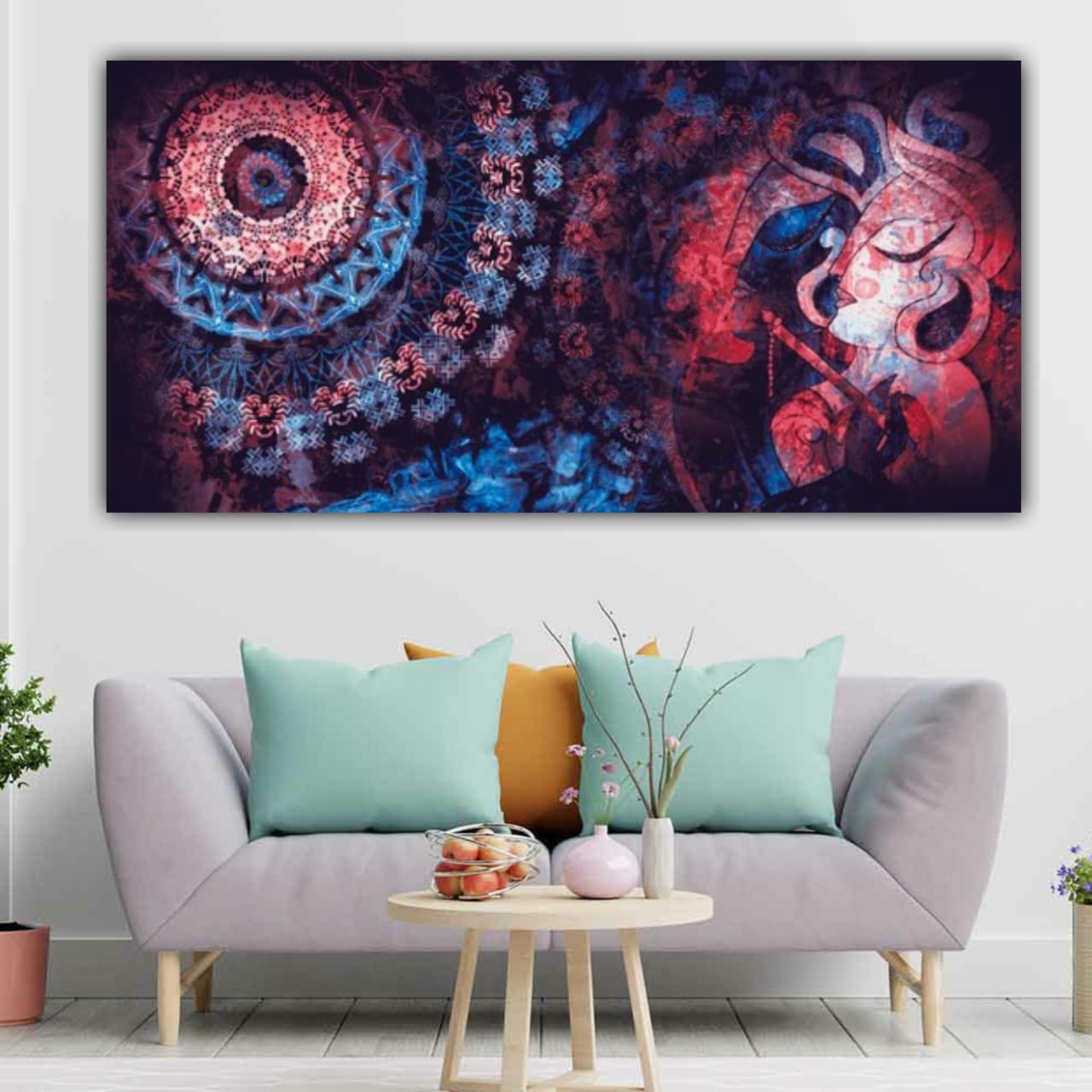 Abstract Canvas Painting Wall Frame for Living Room Wall Decoration A Sea Landscape | Wall Painting frame
