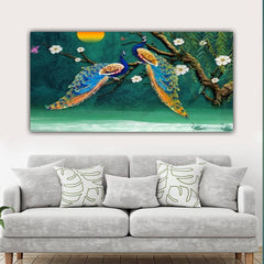 Canvas Painting Wall Frame for Living Room Wall Decoration Beautiful Peacocks