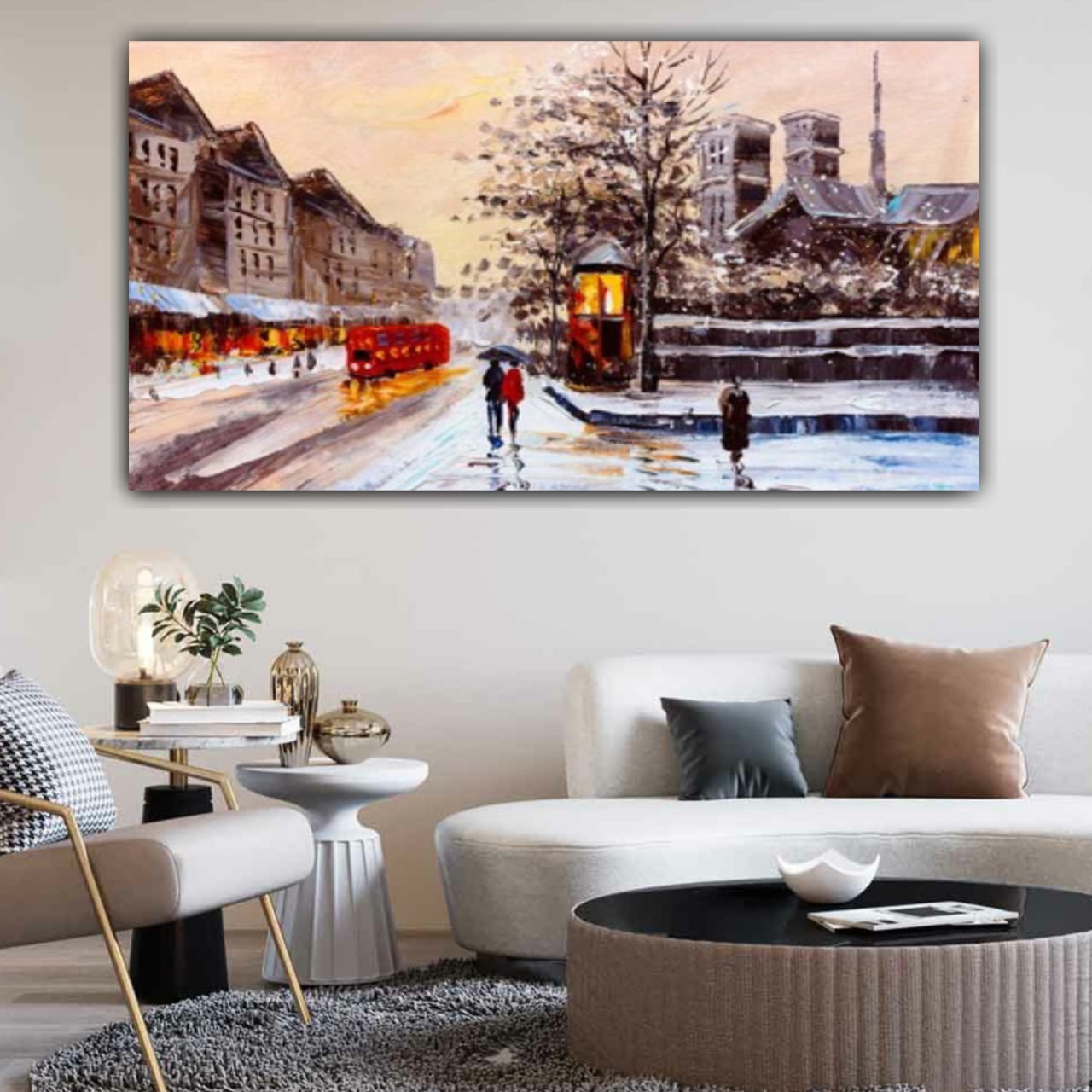 Landscape Canvas Painting Wall Frame for Living Room Wall Decoration