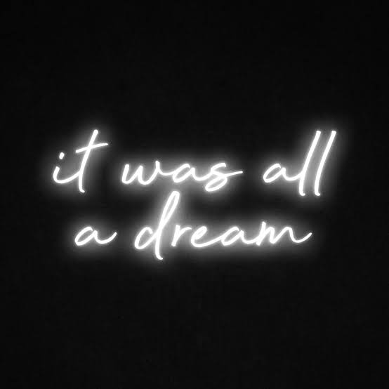 Beautiful Neon Light Sign It Was All Dream | Custom Neon Sign 