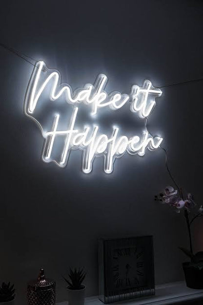  Neon Light Sign Make it Happen | Custom Neon Sign 