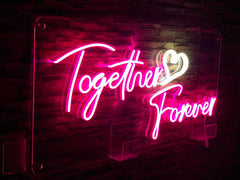 Neon Light Sign Together Forever | Custom Neon Sign | LED Neon Lights | Customized LED Neon Lights Name | Together Forever Neon Light