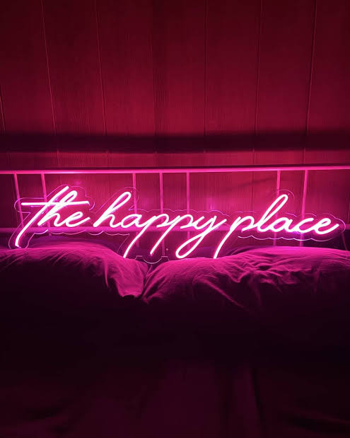 The Happy Place Led Neon Lights Sign