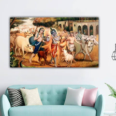Madhubani Radha Krishna Wall Painting Frame | Canvas Painting | Madhubani Painting