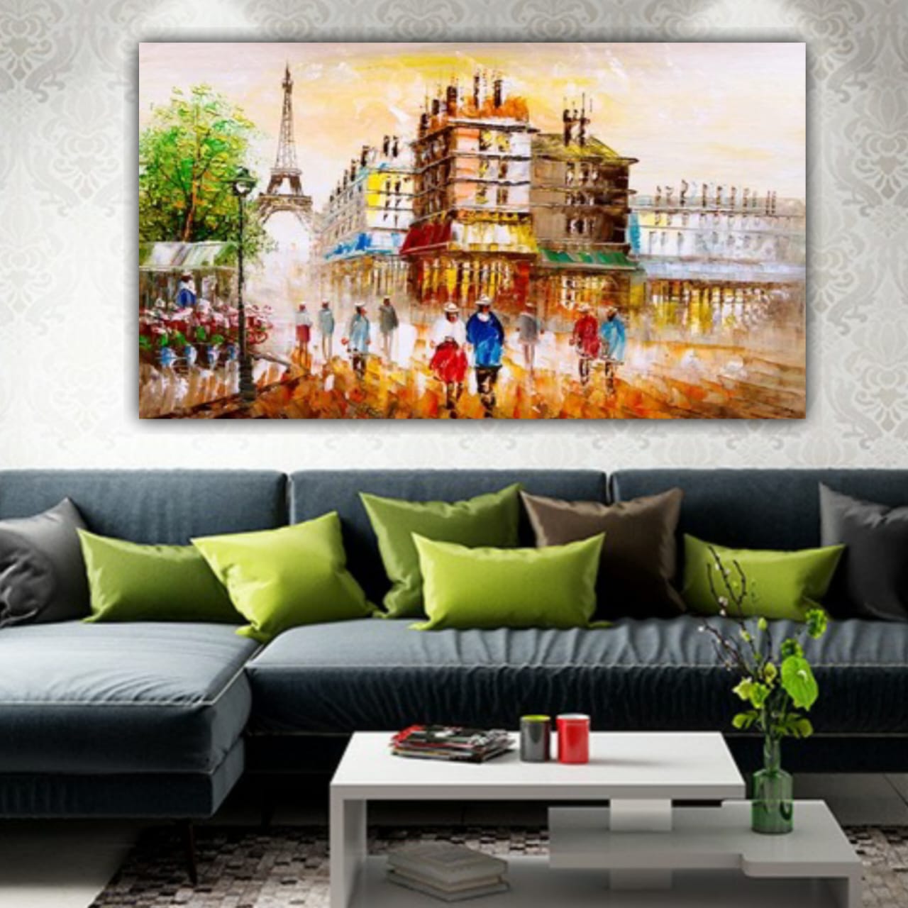 Beautiful Canvas Painting Landscape Frame for Living Room Wall Decoration