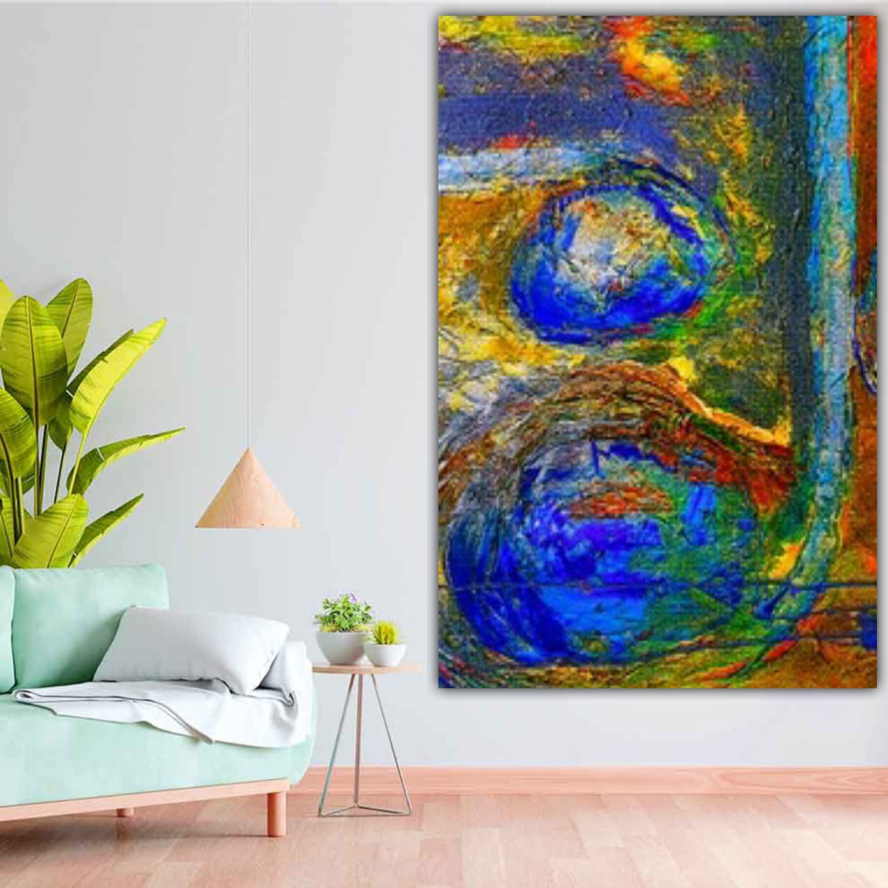 Abstract Canvas Painting Frame for Wall Decoration