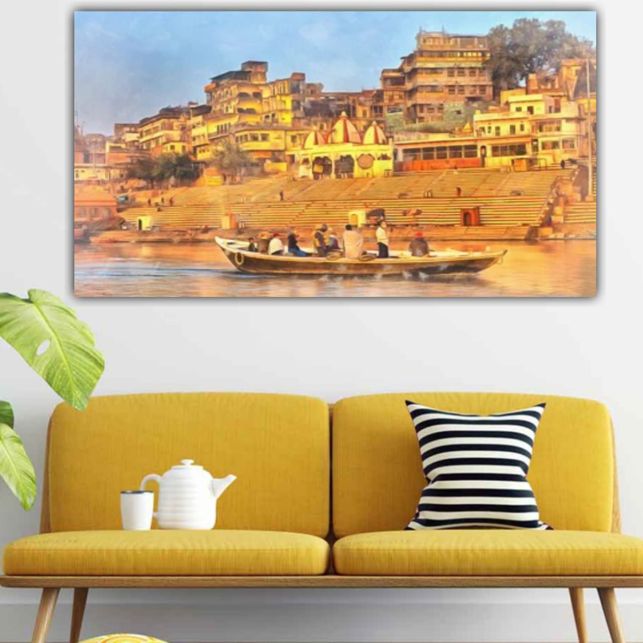 Maa Ganga Art Canvas Painting home decoration