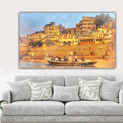 Maa Ganga Art Canvas Painting home decoration