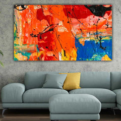 Abstract 3D Canvas Painting Colourful Patterns Wall Frame for Living Room Wall Decoration