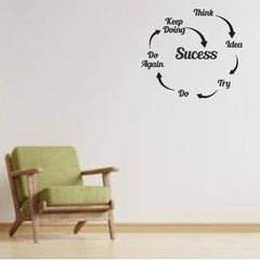 Beautiful 3D Motivational Quote Black Acrylic Wall Art Wall Decor, Ways of Success | Office Wall Decor | 3D Motivational Quotes Wall Decor | 3D  Letters (30 by 30 Inches)