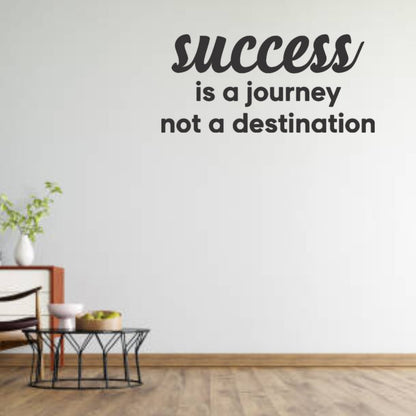 Success is a Journey Motivational Quote Acrylic Wall Decor (24x24 In)