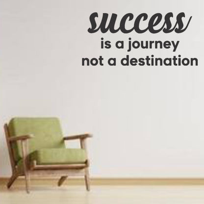 Success is a Journey Motivational Quote Acrylic Wall Decor (24x24 In)