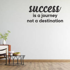 Beautiful 3D Motivational Quote Black Acrylic Wall Art Wall Decor, Success is a Journey | Office Wall Decor | 3D Motivational Quotes Wall Decor | 3D  Letters (24 by 24 Inches)