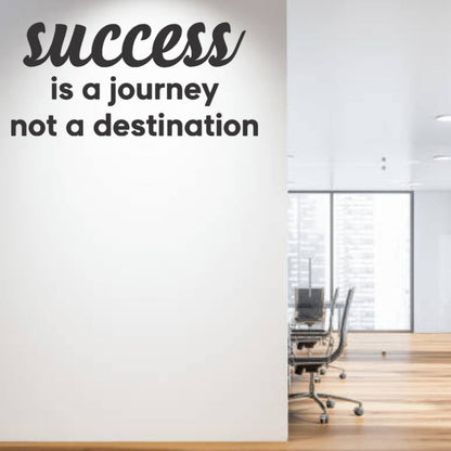 Success is a Journey Motivational Quote Acrylic Wall Decor (24x24 In)