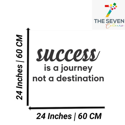 Success is a Journey Motivational Quote Acrylic Wall Decor (24x24 In)