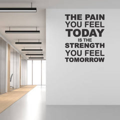 Beautiful 3D Motivational Quote Black Acrylic Wall Art Wall Decor, The Pain You Feel Today | Office Wall Decor | 3D Motivational Quotes Wall Decor | 3D Letters (24 by 24 Inches)