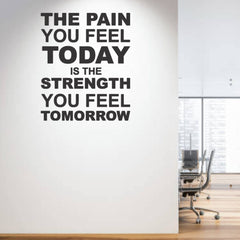 Beautiful 3D Motivational Quote Black Acrylic Wall Art Wall Decor, The Pain You Feel Today | Office Wall Decor | 3D Motivational Quotes Wall Decor | 3D Letters (24 by 24 Inches)