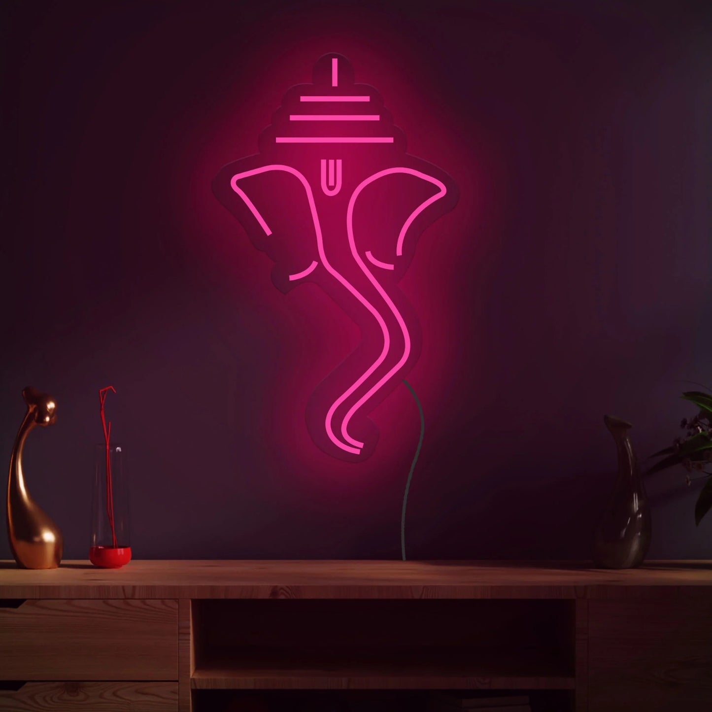  Beautiful Lord Ganesha Wall Decor Led Neon Light | LED Neon Lights