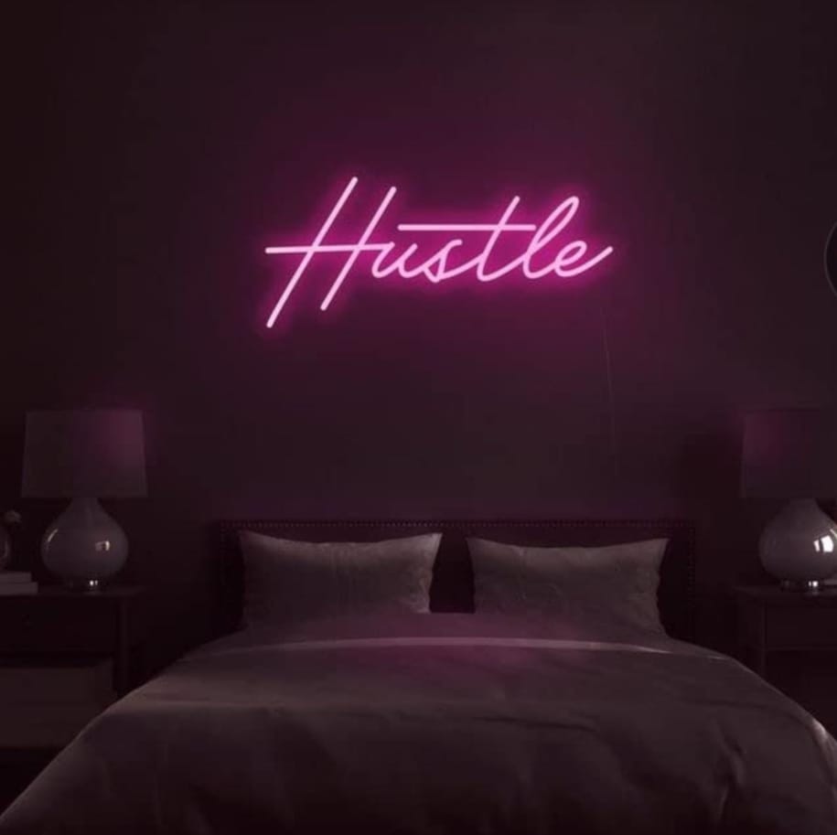 Led Neon Light Sign Hustle | Custom Neon Sign | LED Neon Lights 